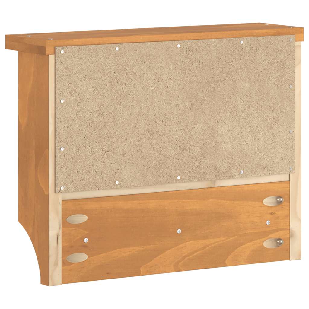 Zidna vješalica za kapute SANDNES 45x12x35 cm Masivno drvo bor