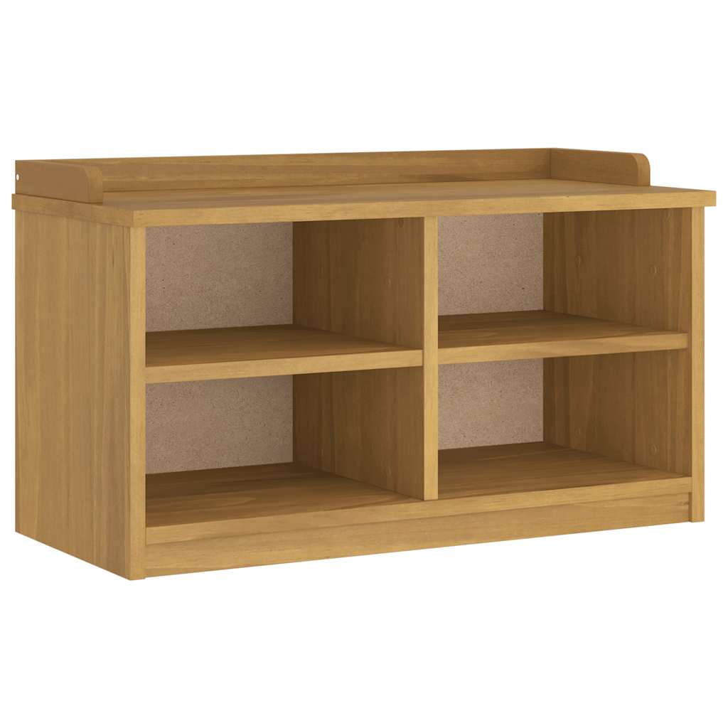 Klupa za predsoblje SANDNES 87x40x50 cm od masivne borovine