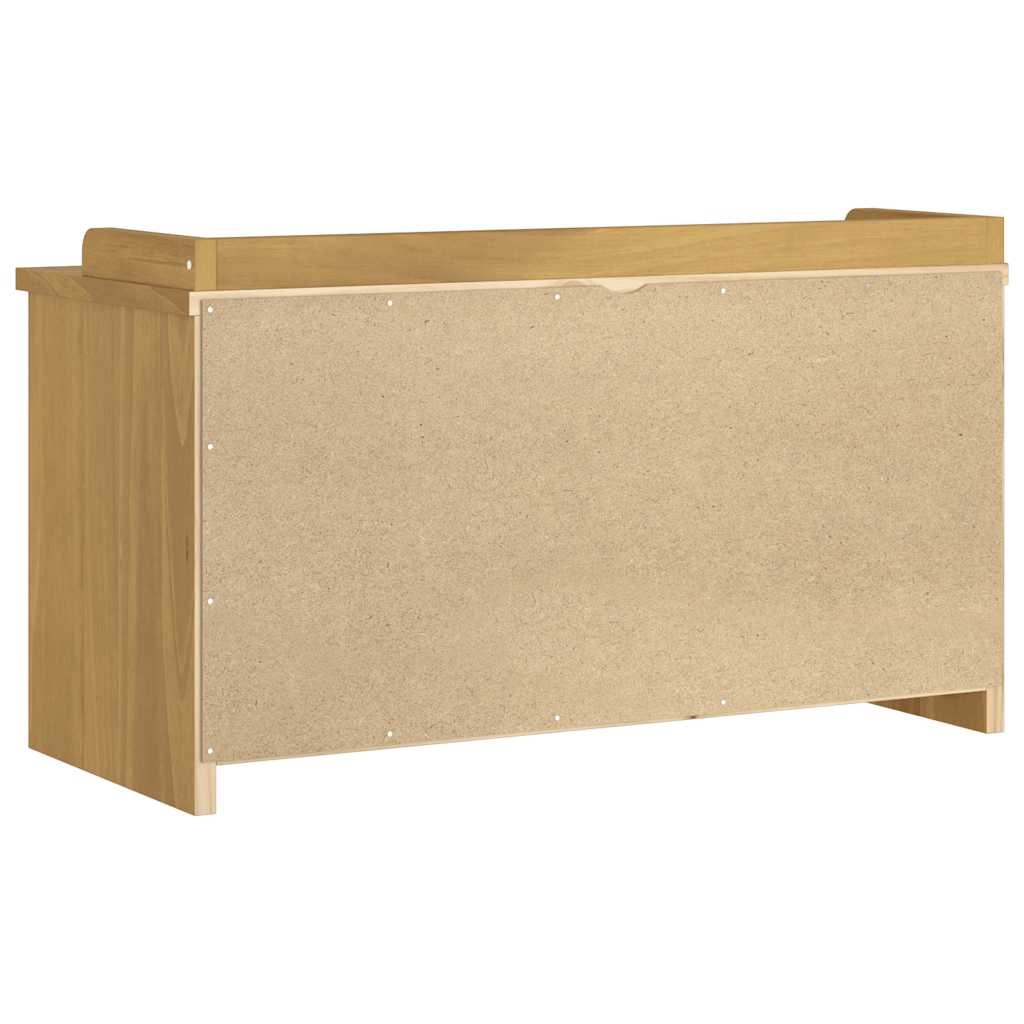 Klupa za predsoblje SANDNES 87x40x50 cm od masivne borovine