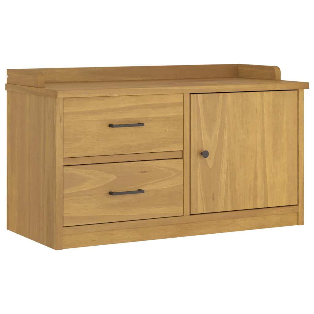 Klupa za predsoblje SANDNES 87x40x50 cm od masivne borovine
