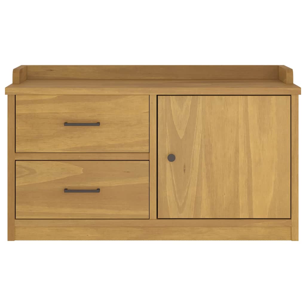 Klupa za predsoblje SANDNES 87x40x50 cm od masivne borovine