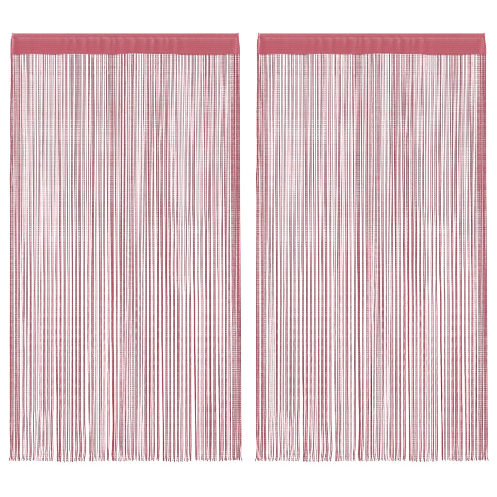 Zavjese od špage 2 kom. ružičaste 100x250 cm