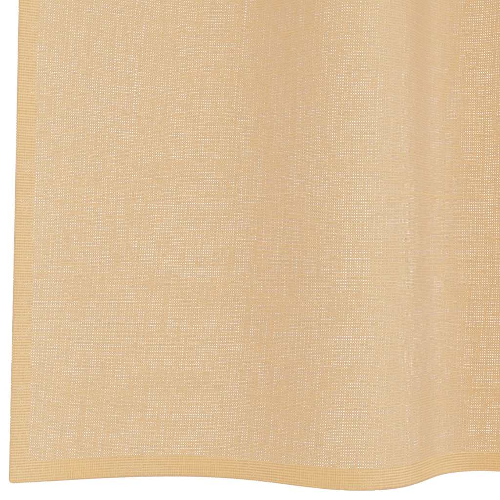 Voile zavjese s ušicama 2 kom boja pijeska Smeđa 140 x 175 cm