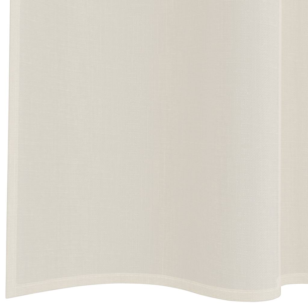 Voile zavjese s džepovima za šipke 2 kom. krem