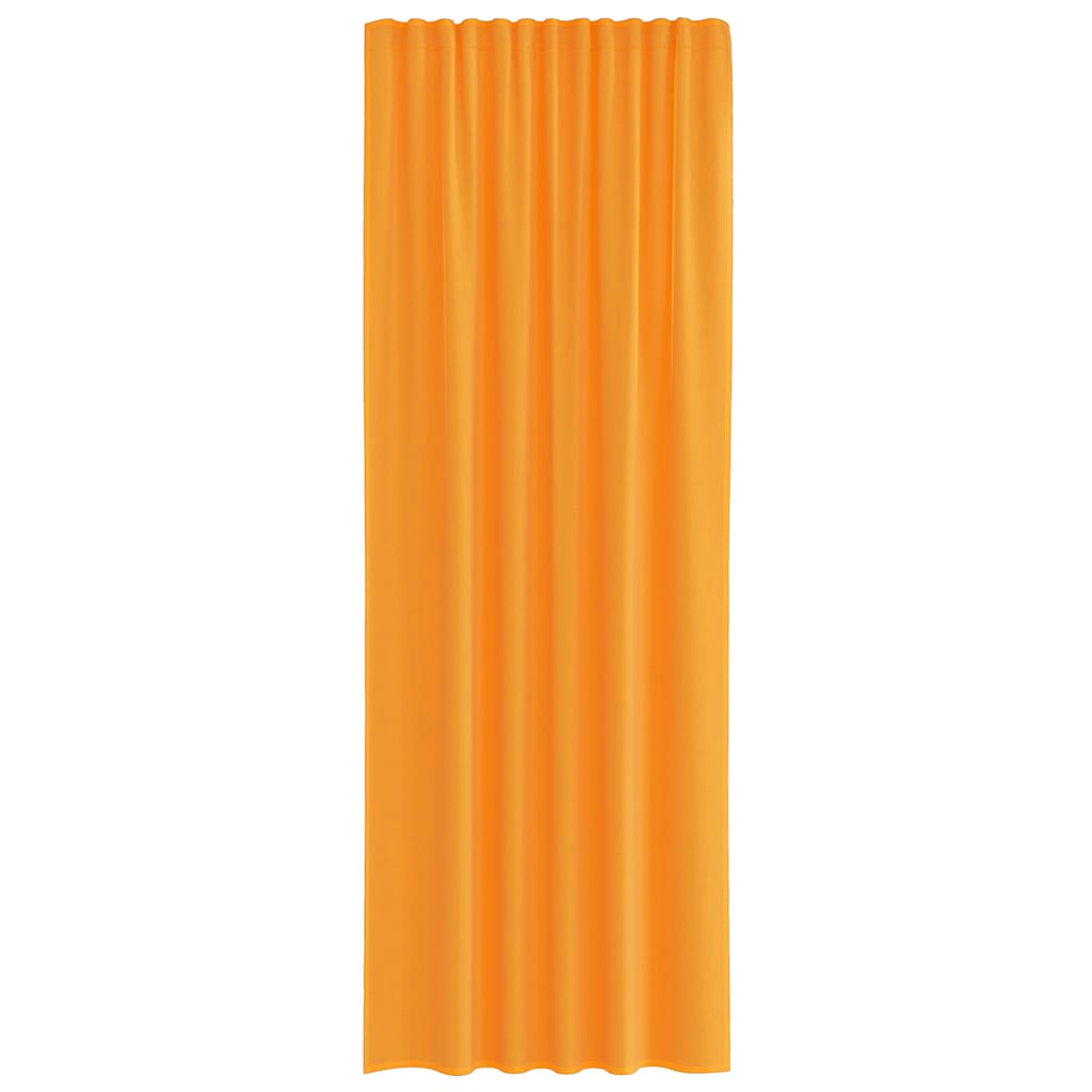 Voile zavjese s džepovima za šipke 2 kom. narančaste Narančasta 140 x 260 cm