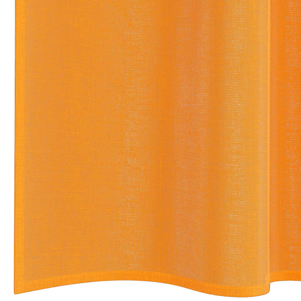 Voile zavjese s džepovima za šipke 2 kom. narančaste Narančasta 140 x 260 cm
