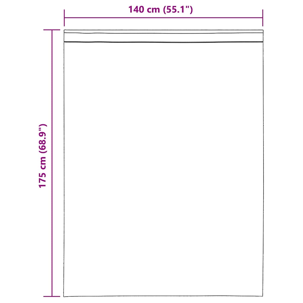 Voile zavjese s gornjim jezičkom 2 kom smeđe Smeđa 140 x 175 cm