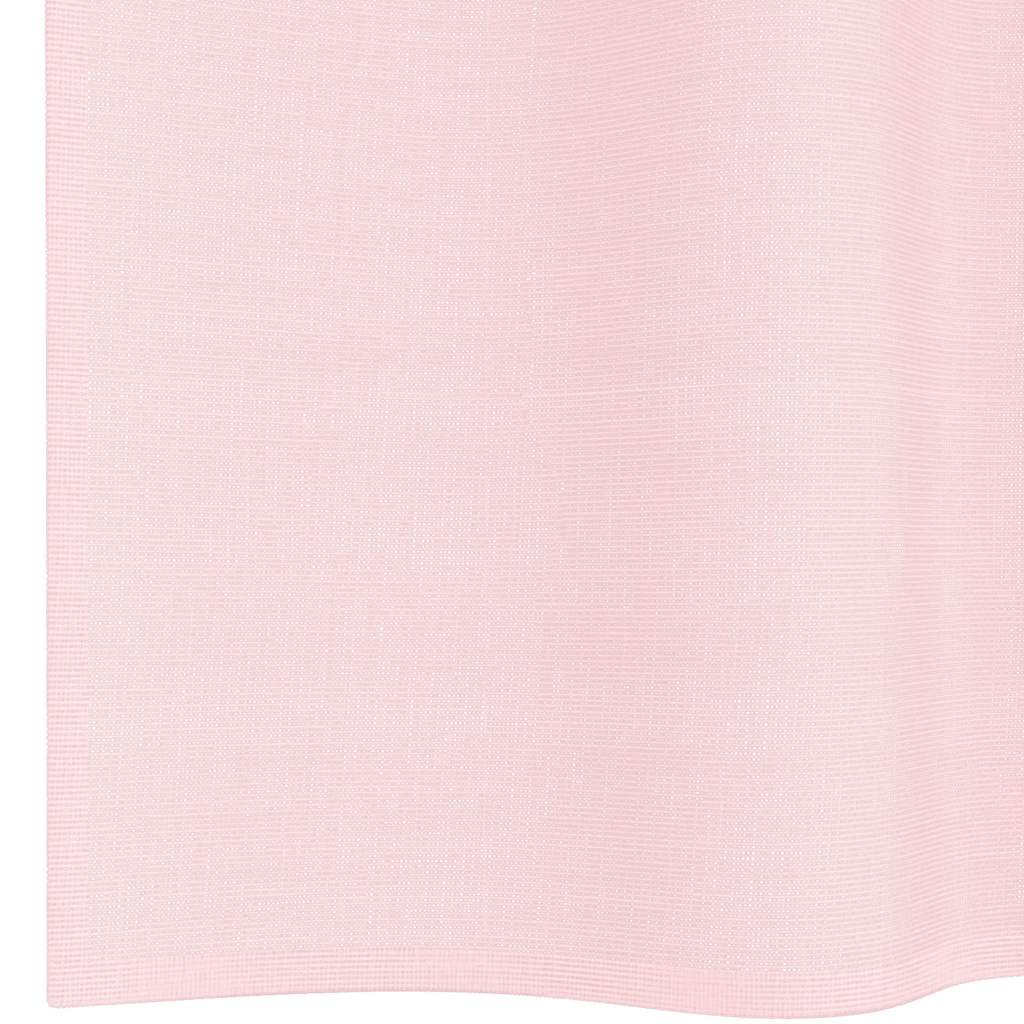 Voile zavjese s petljama 2 kom svijetlo ružičaste 140x140 cm