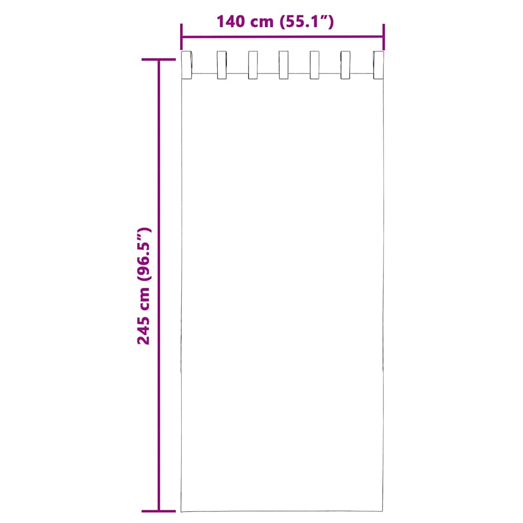 Voile zavjese s petljama 2 kom svijetlo ružičaste 140x245 cm