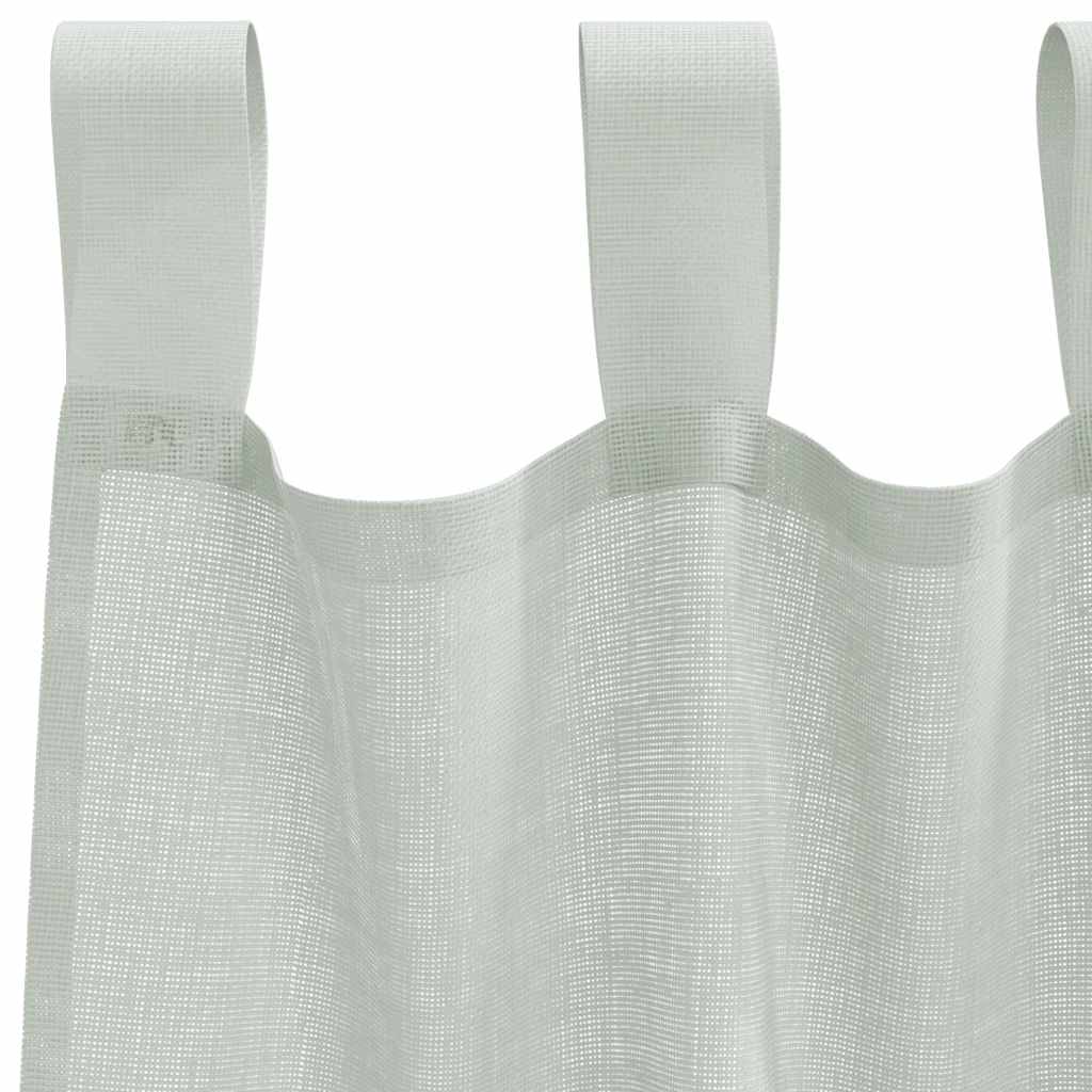 Voile zavjese s petljama 2 kom svijetlo sive 140x225 cm