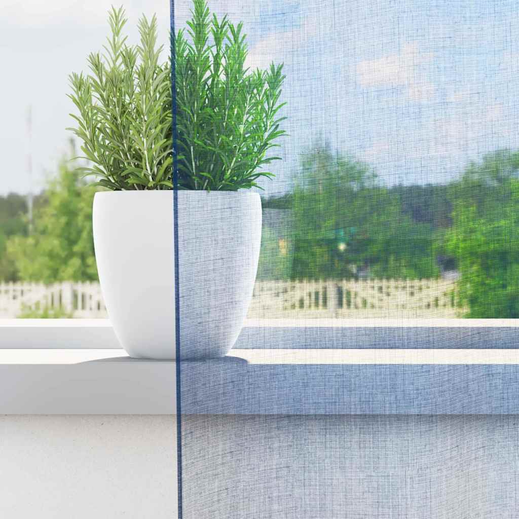 Voile zavjese s petljama 2 kom. kraljevsko plave 140x260 cm