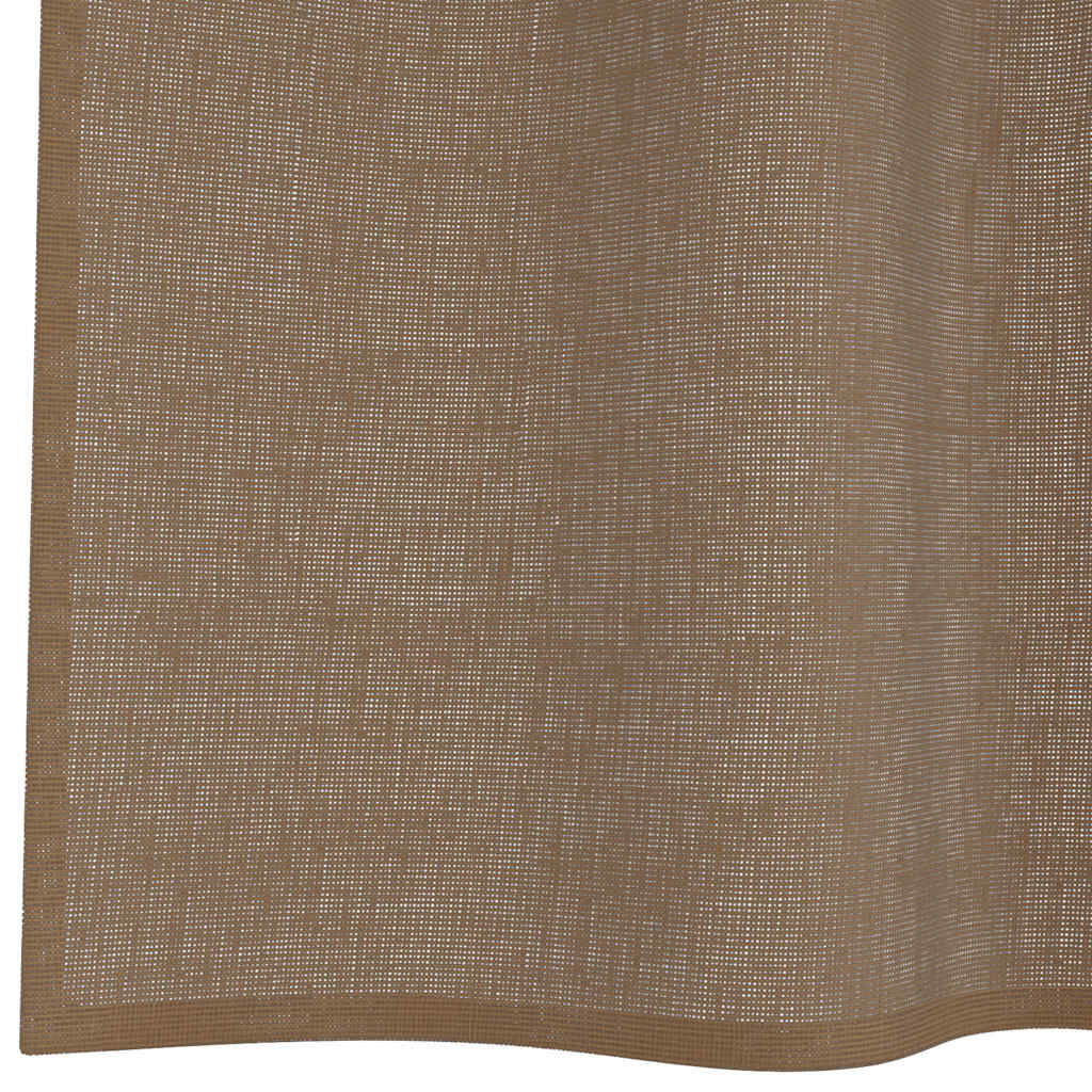 Voile zavjese s petljama 2 kom svijetlosmeđe 140x175 cm