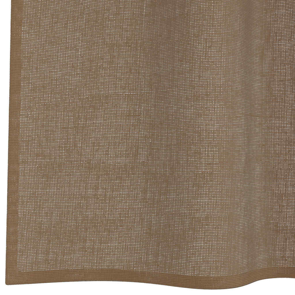 Voile zavjese s petljama 2 kom svijetlosmeđe 140x245 cm