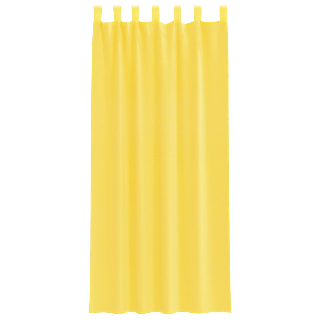 Voile zavjese s petljama 2 kom žute 140x225 cm