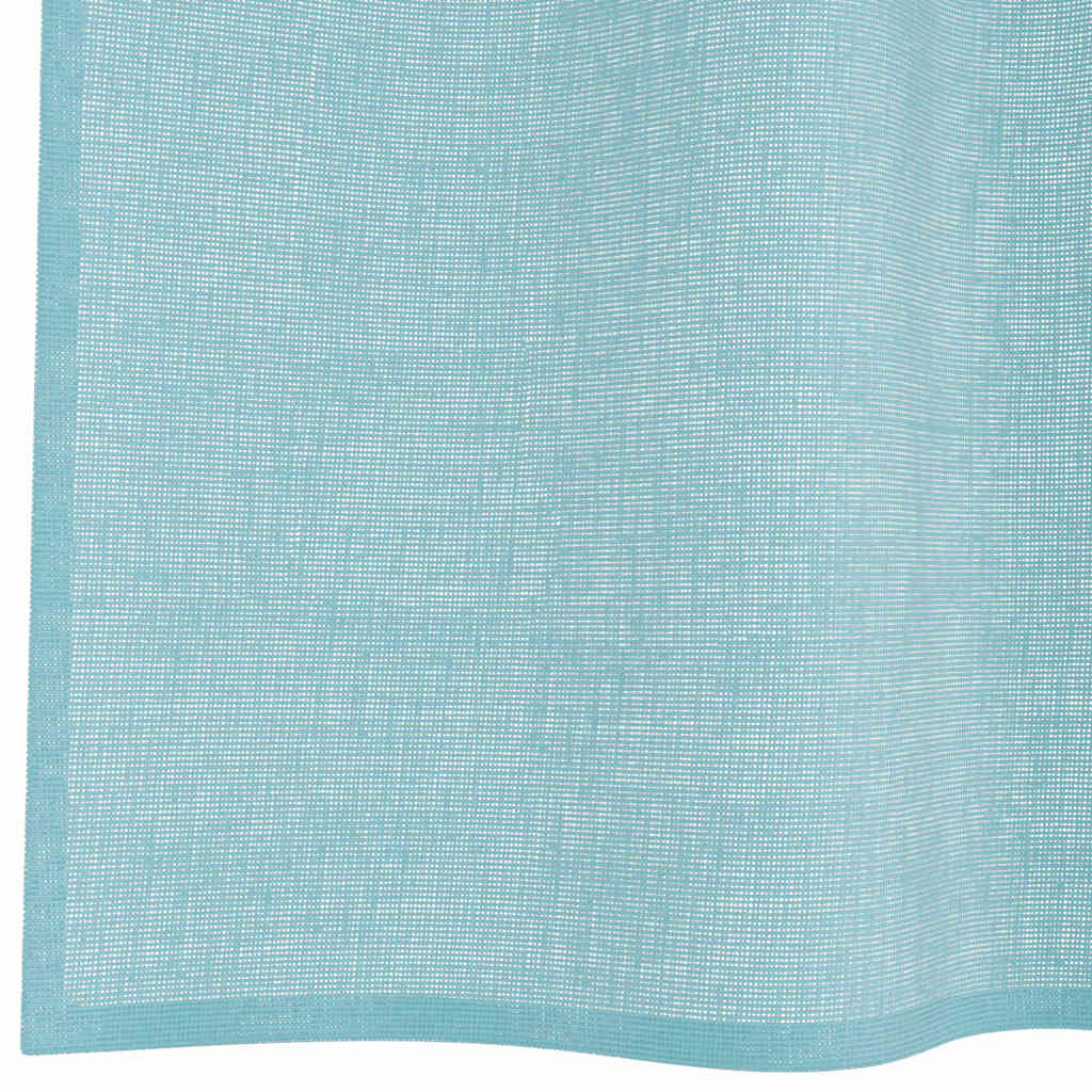 Voile zavjese s petljama 2 kom. tirkizne 140x260 cm