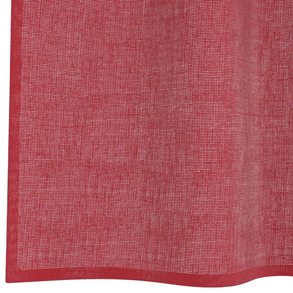 Voile zavjese s petljama 2 kom. vino crvene 140x245 cm