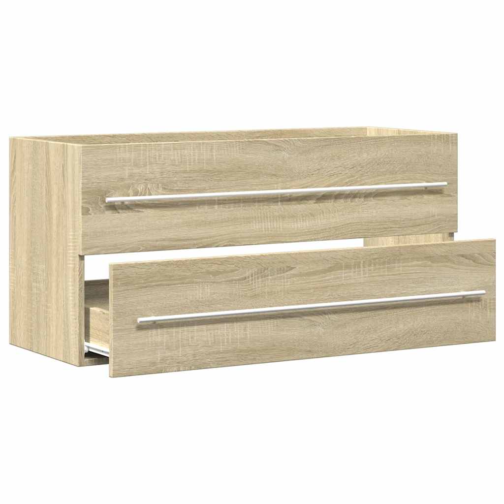 Ormarić za umivaonik boja hrasta sonome 100x38,5x48 cm iverica