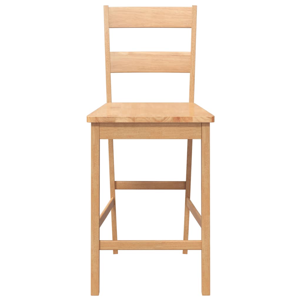 Barske stolice 2 kom. Prirodno puno drvo guma