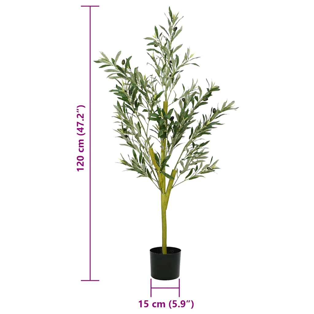 Umjetna maslina 450 listova 120 cm zelena