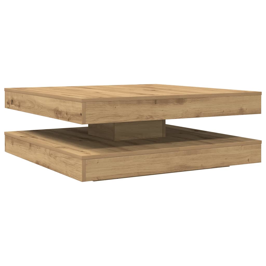 Klub stolić rotirajući za 360 stupnjeva, Artisan hrast 90x90x34,5 cm