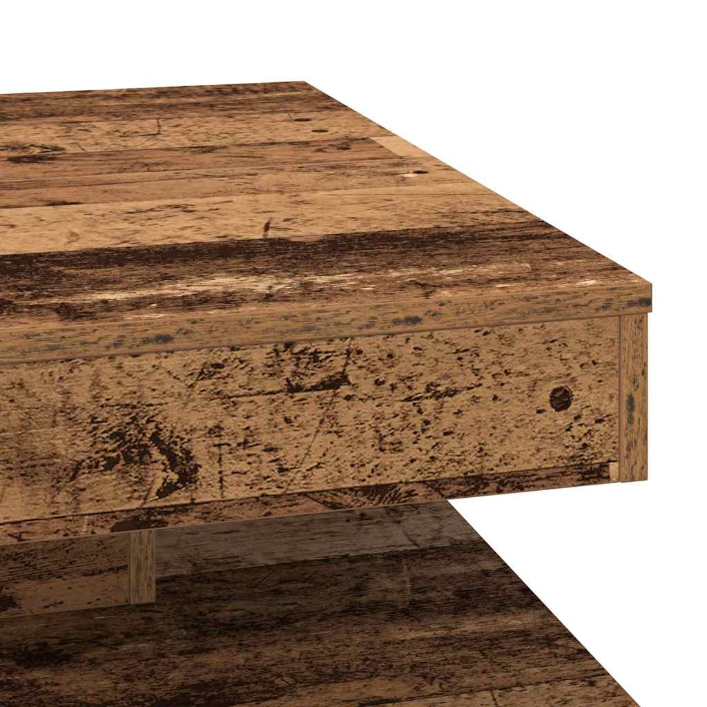 Klub stolić rotirajući za 360 stupnjeva od starog drva 70x70x34,5 cm
