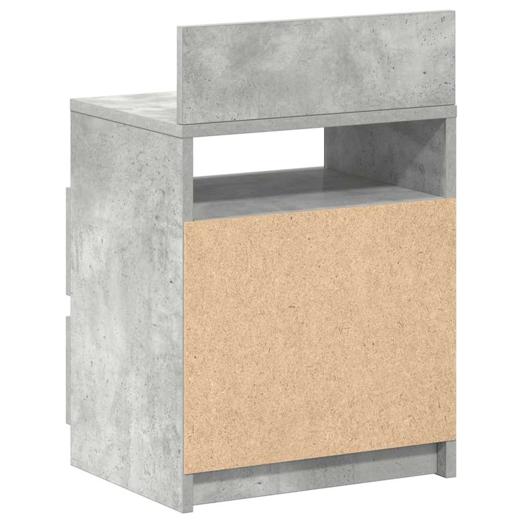 Noćni ormarići 2 kom s 2 ladice betonsko sive boje 40x33x60 cm