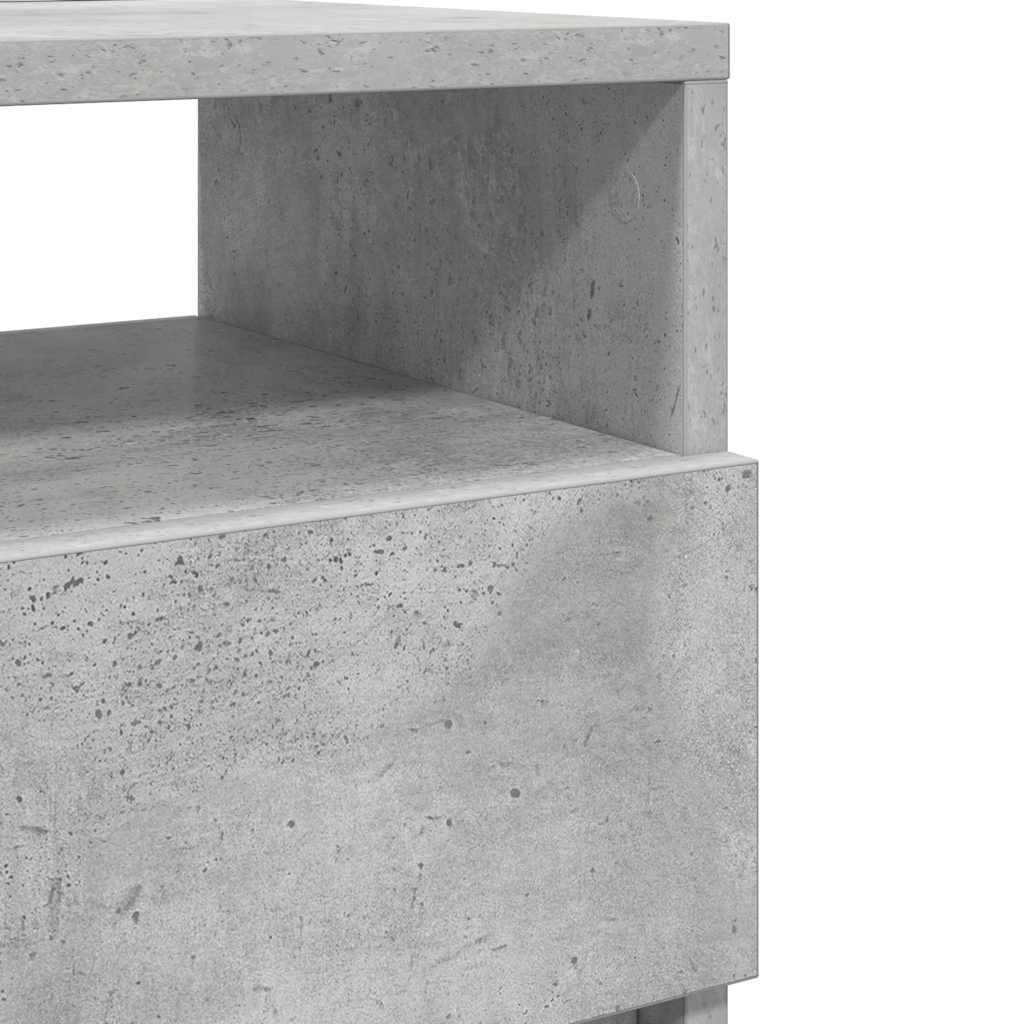 Noćni ormarići 2 kom s 2 ladice betonsko sive boje 40x33x60 cm