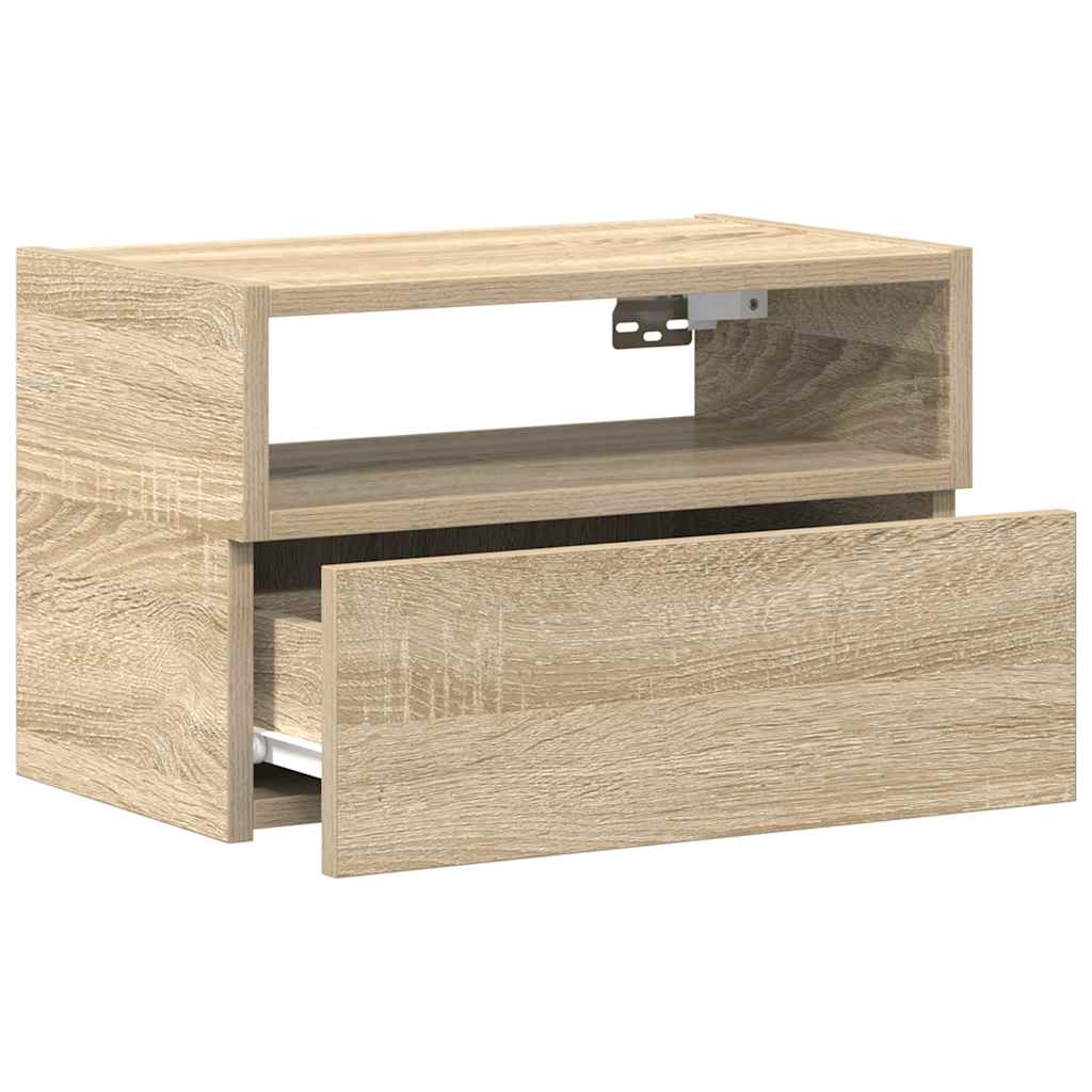 Zidni noćni ormarići 2 kom sonoma hrast 45x26x28,5 cm