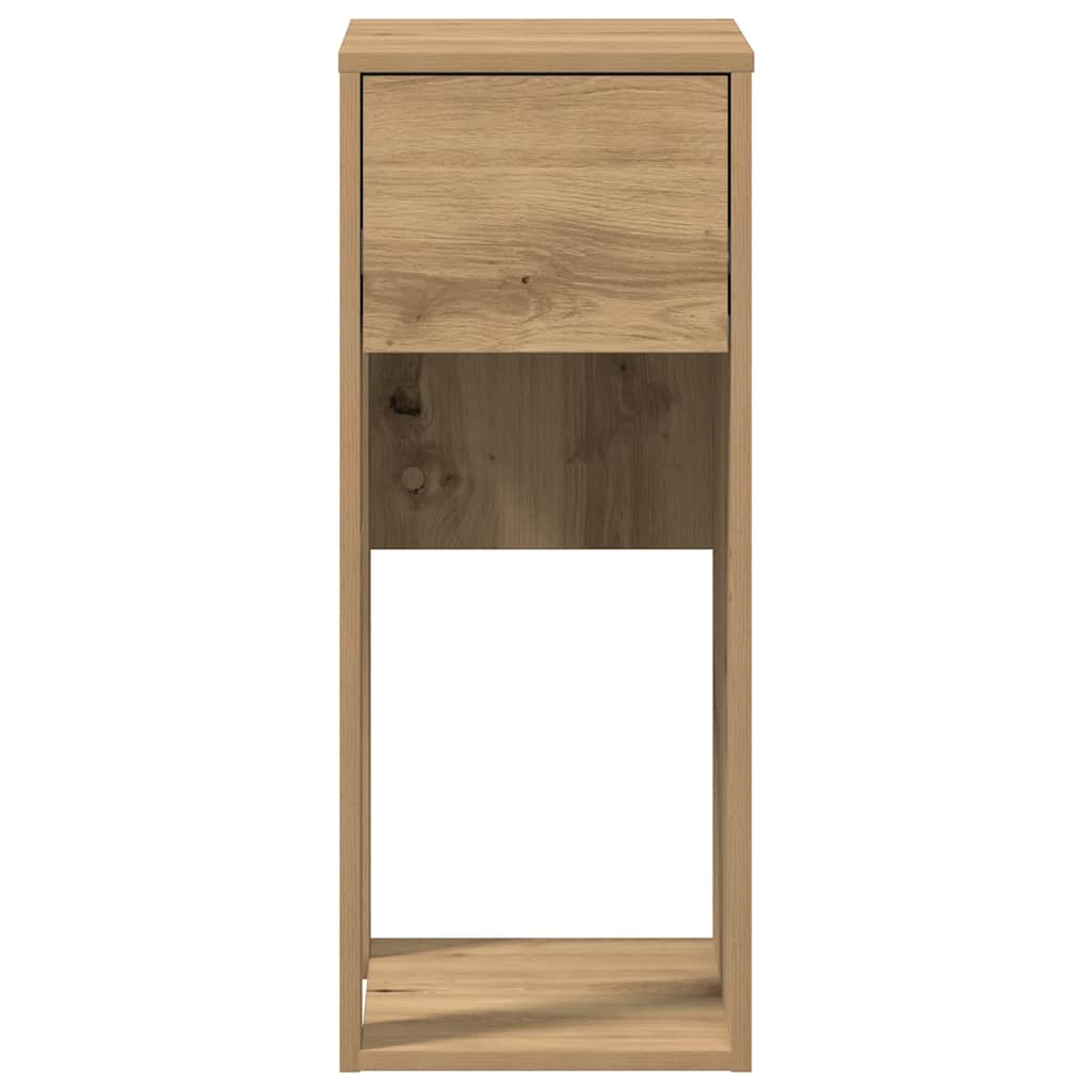 Tower stalak za računalo s ladicom boja hrasta 30x44x74 cm Smeđa