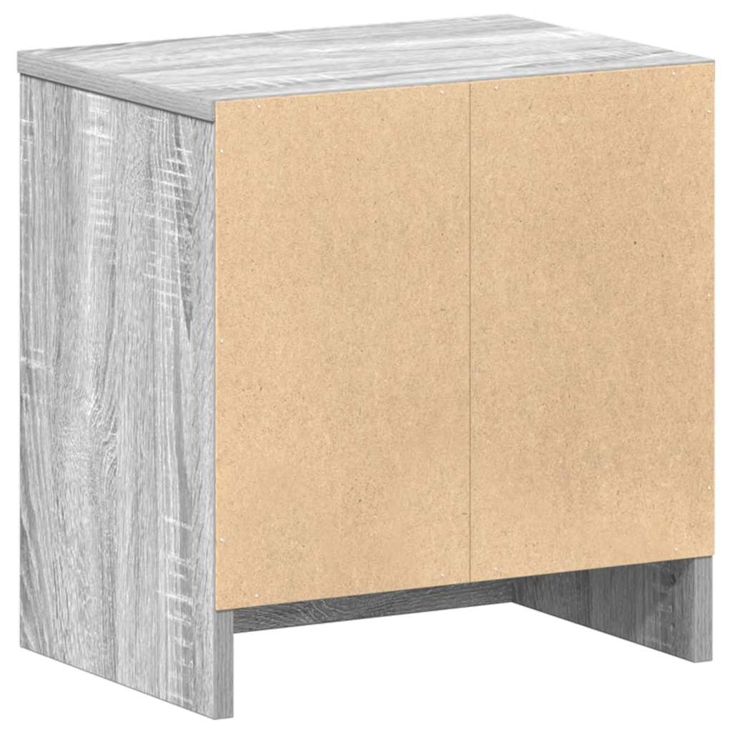 Noćni ormarići 2 kom s ladicama sivi Sonoma 39x28x41 cm