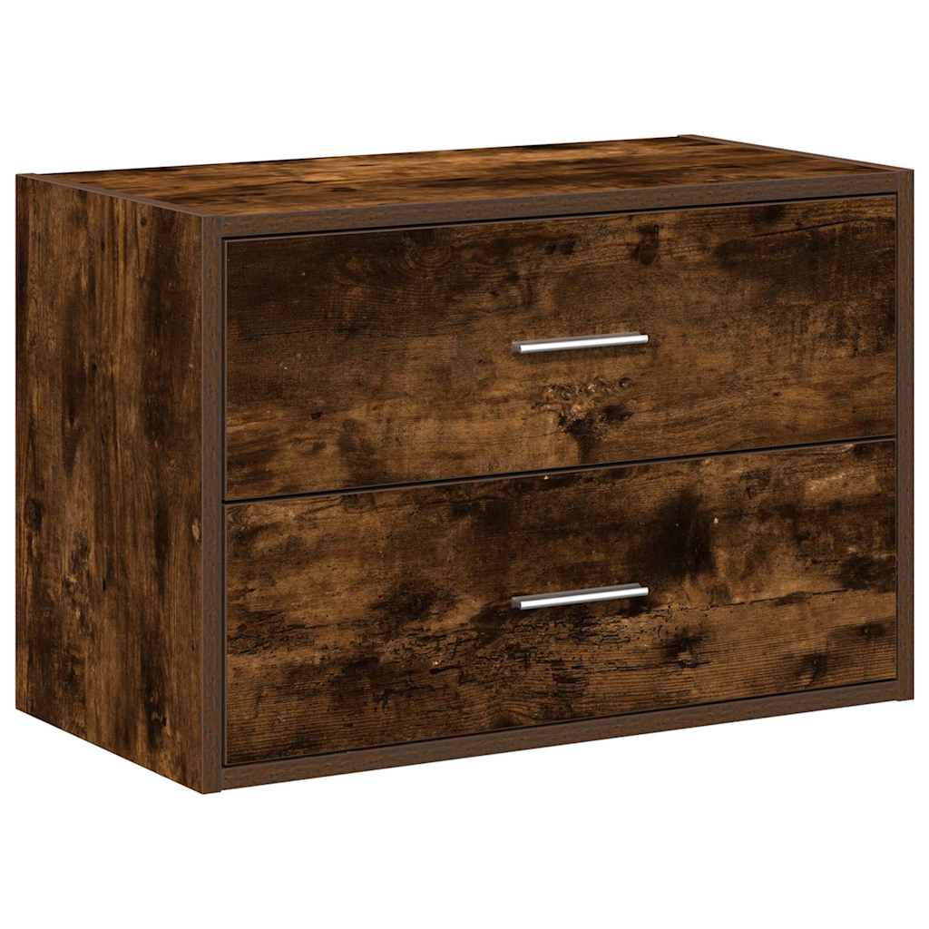 Ormarić s 2 ladice boja hrast 60x31x40 cm konstruirano drvo Smeđa