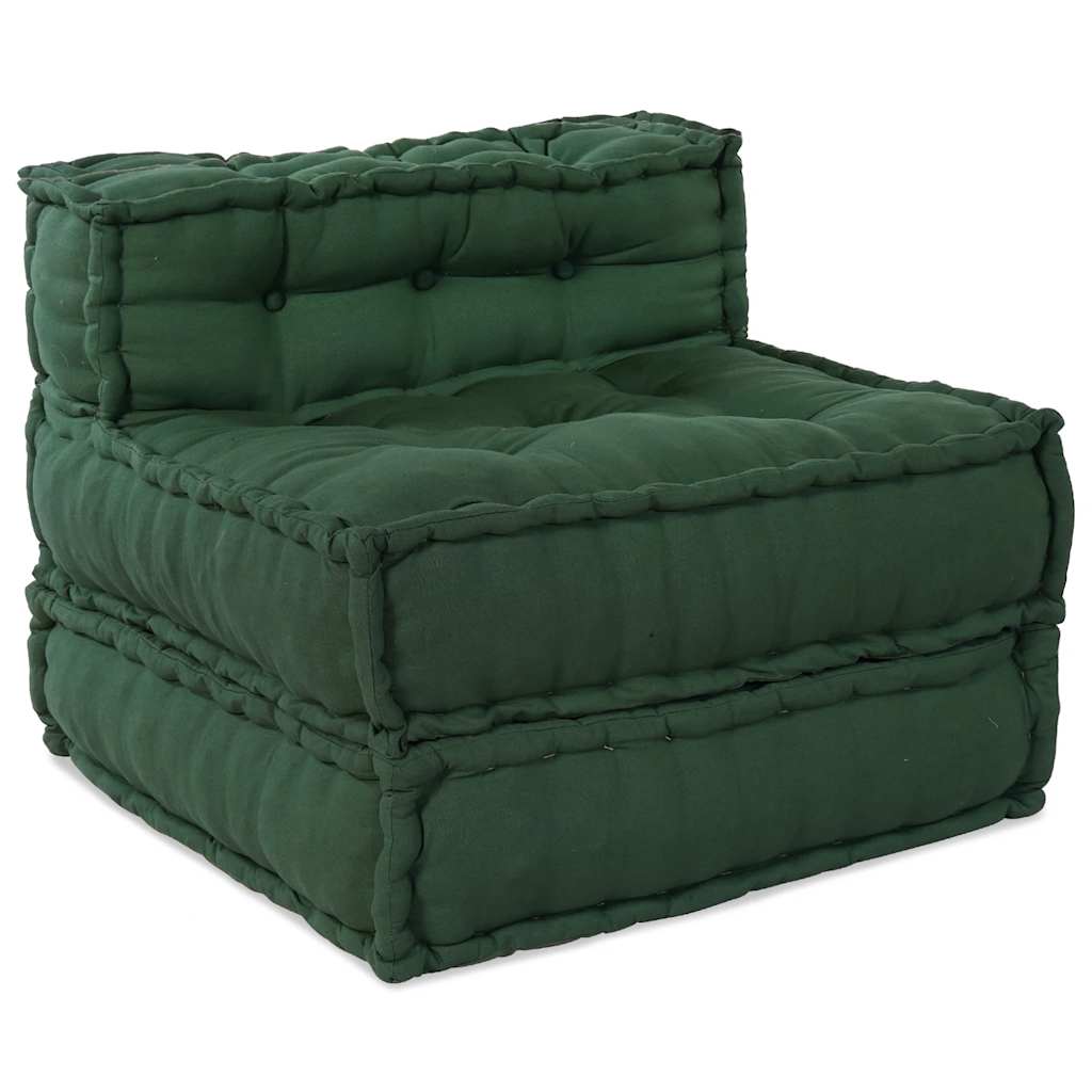 Modularna sofa zelena 70x70x54 tkanina