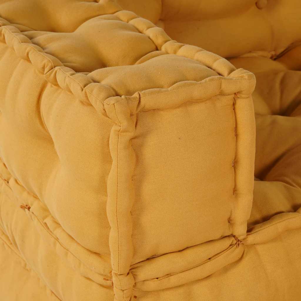 Modularna sofa žuta 70x70x54 tkanina
