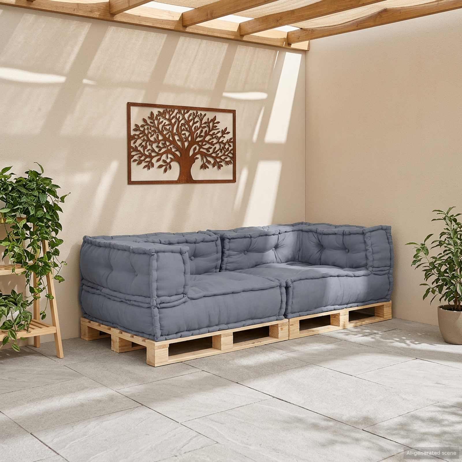 Modularna sofa 3 pcs Siva 140 x 70 x 36 cm Tkanina