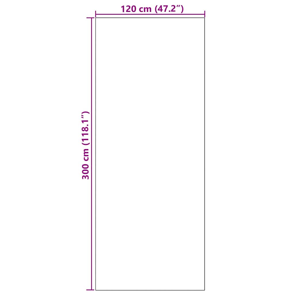 Otirač Cijan i crna 120 x 300 cm 100% poliamid