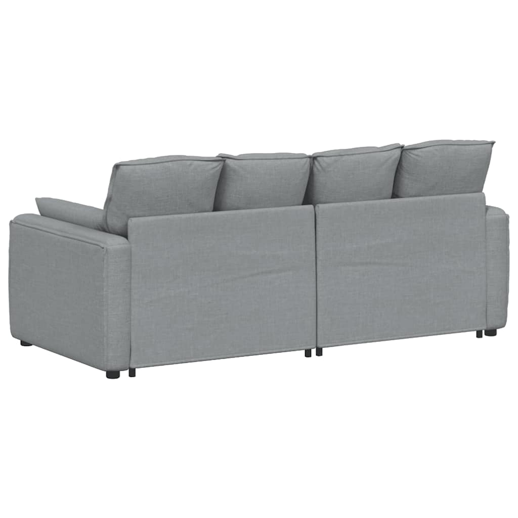 Modularna sofa s jastucima svijetlosiva