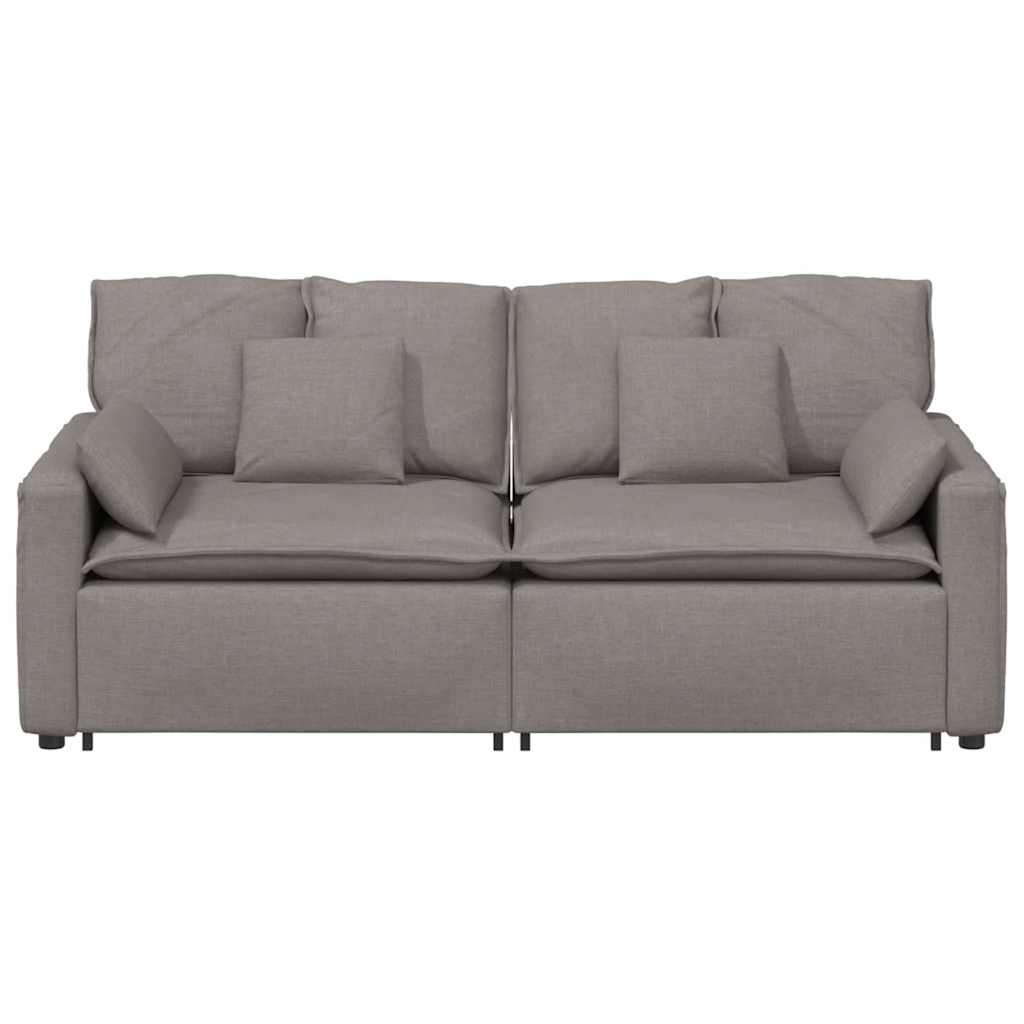 Modularna sofa s jastucima boje taupe