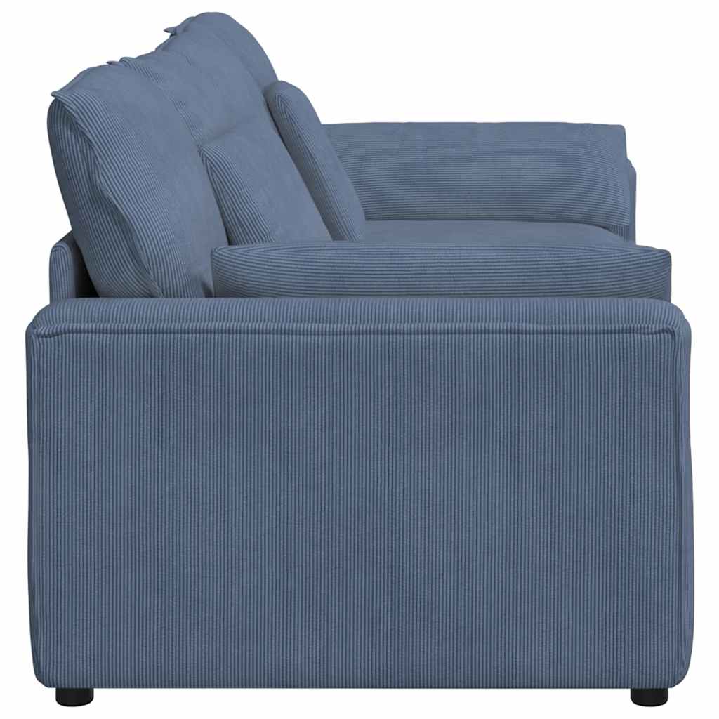 Modularna sofa s jastucima plava