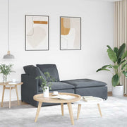 Modularna sofa s podnožjem i jastucima, baršunasta tamno siva