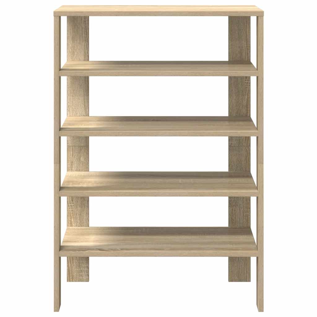 Stalak za cipele boja hrasta 61x32x87,5 cm konstruirano drvo Smeđa