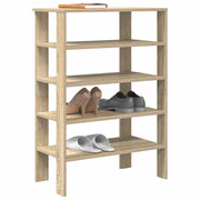 Stalak za cipele boja hrasta 61x32x87,5 cm konstruirano drvo Smeđa