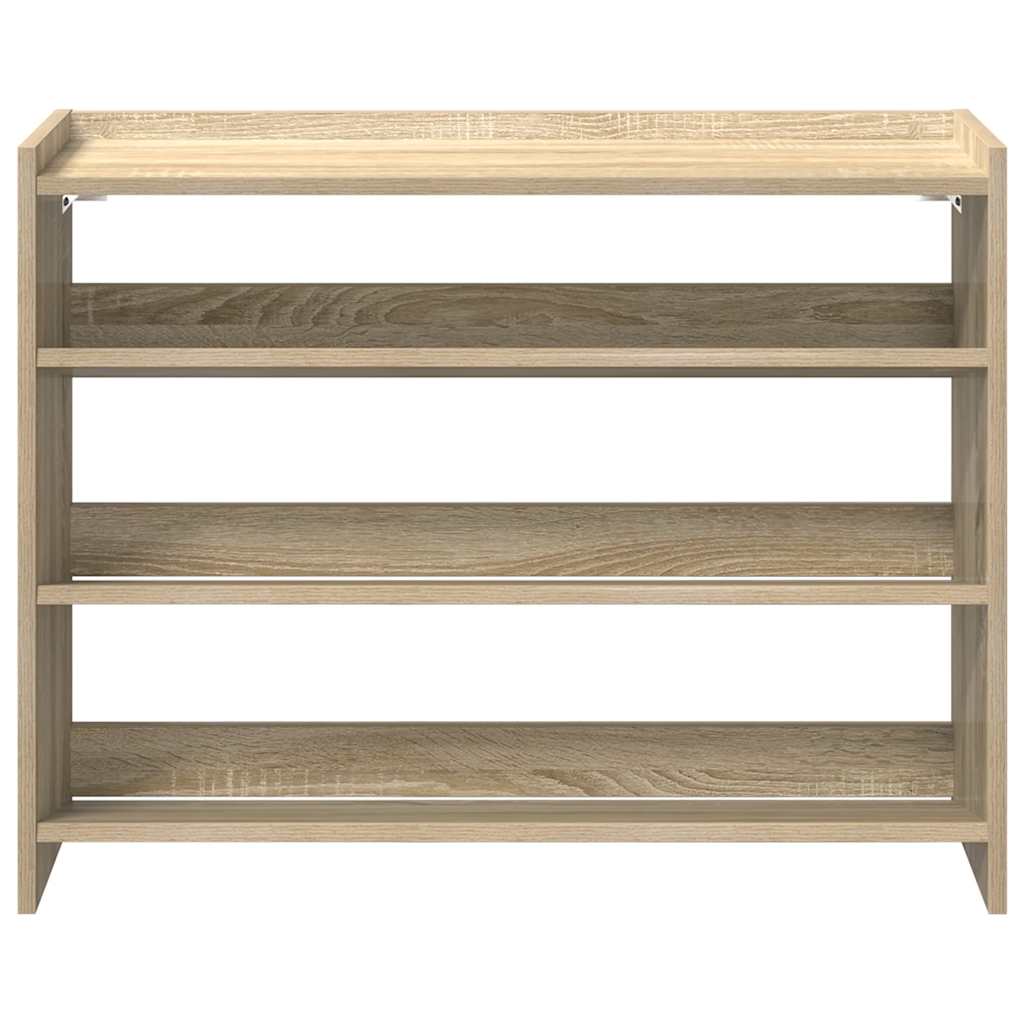 Stalak za cipele boja hrasta 80x25x62 cm konstruirano drvo Smeđa