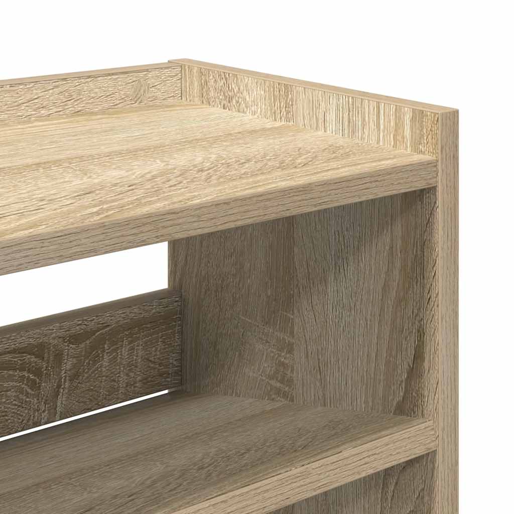Stalak za cipele boja hrasta 80x25x62 cm konstruirano drvo Smeđa