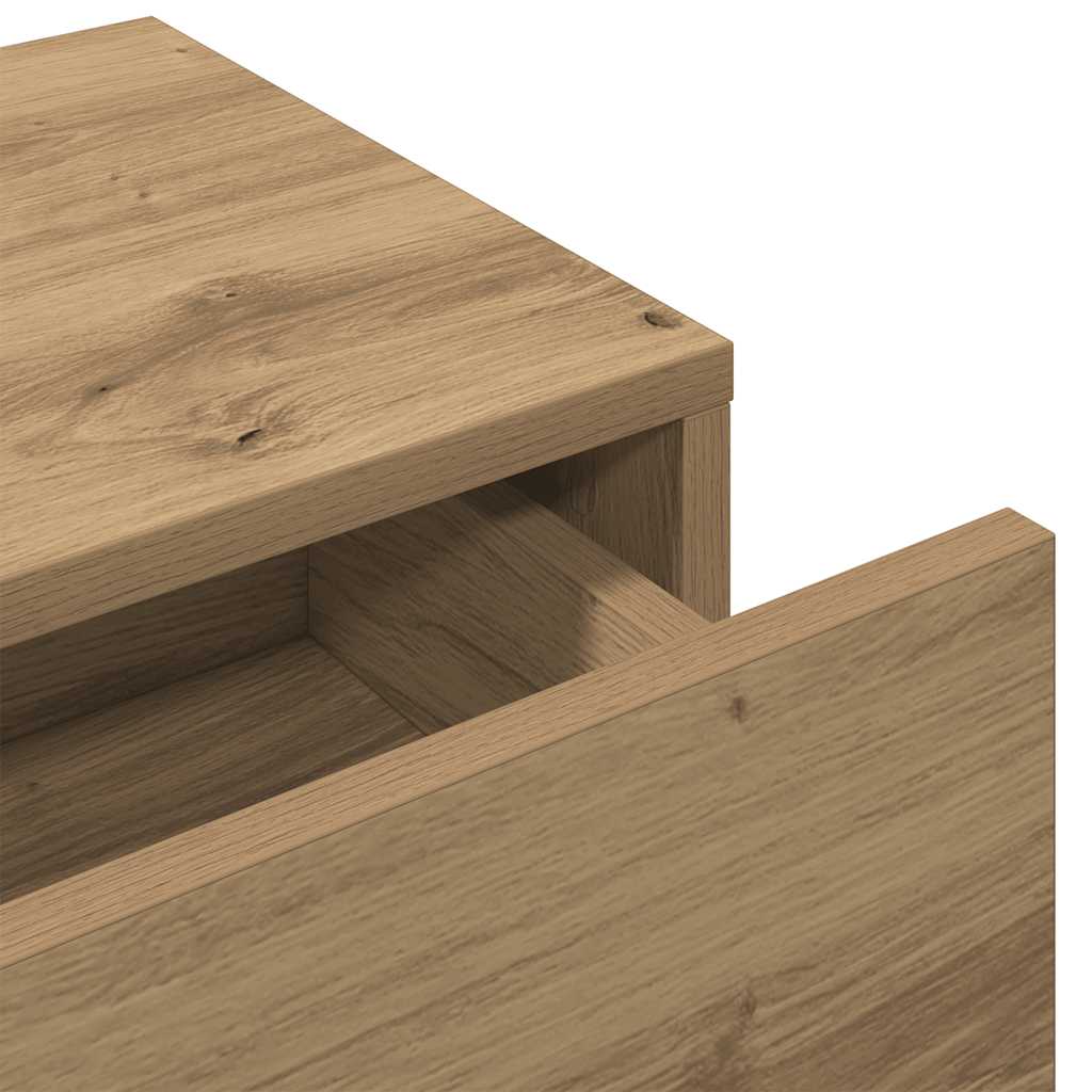 Zidna polica s ladicama umjetnički hrast 100x36x19 cm
