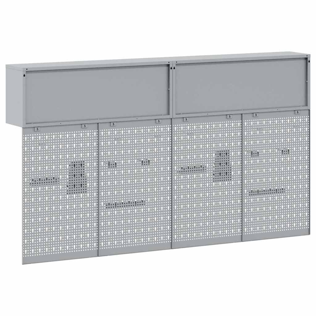 Set ormara za alate 6 pcs Crvena Čelik s prahom premazan