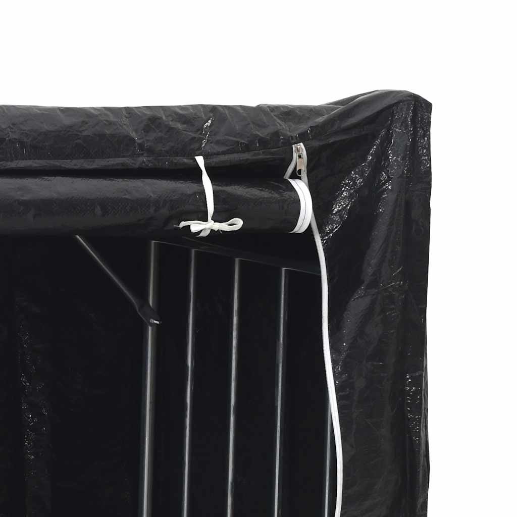 Stalak za drva za ogrjev s kišnom navlakom 200,5x80,5x110,5 cm