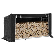 Stalak za drva za ogrjev s kišnom navlakom 200,5x80,5x110,5 cm
