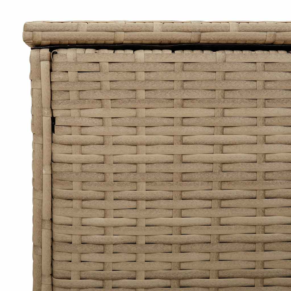 Vanjska kutija za jastuke bež 100x55x55,5 cm poli ratan