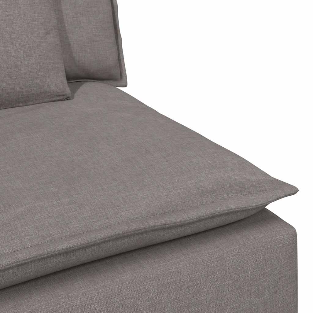 Modularni kauč s naslonom za ruke i jastucima, taupe 100 cm