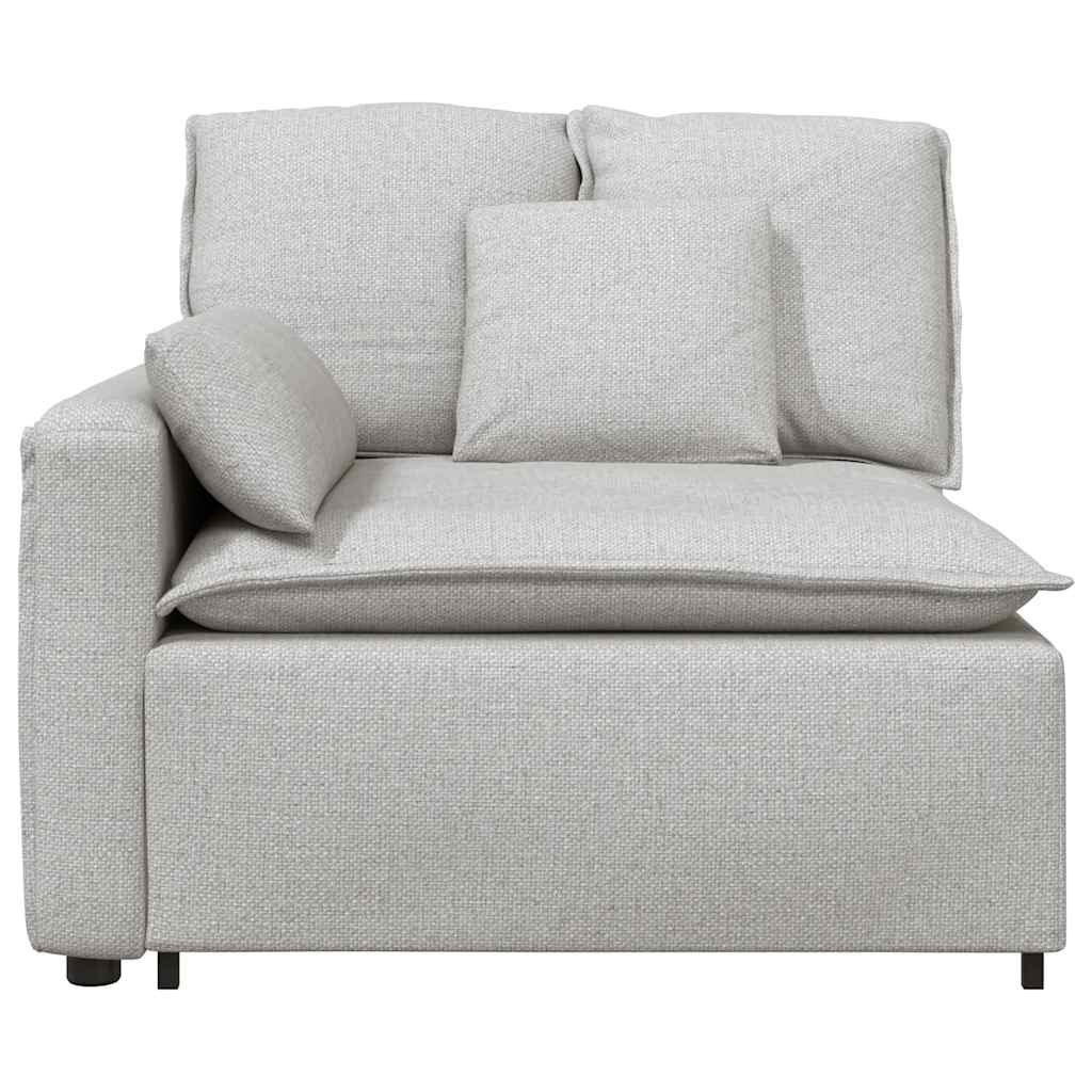 Modularni kauč s naslonom za ruke i jastucima, sivo-plave boje 100 cm